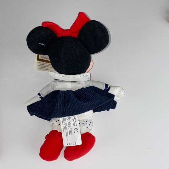 Disney Store Minnie Mouse July Birthstone Beanie Character Plush 8 Inch NWT - Picture 5 of 7